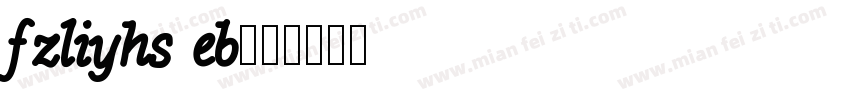 fzliyhs eb字体转换
